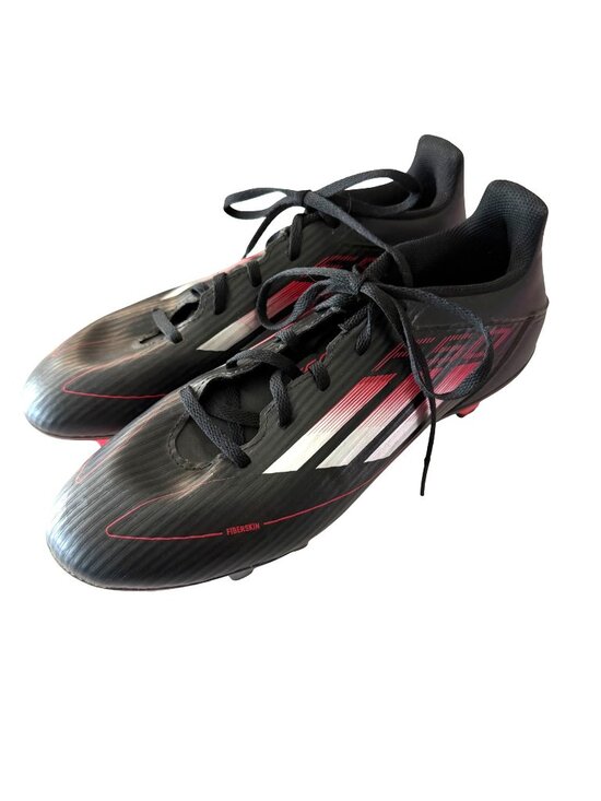 adidas Other - Adidas F50 League Soccer Cleats 9.5 US Mens Fiberskin Black Red Lightweight FG